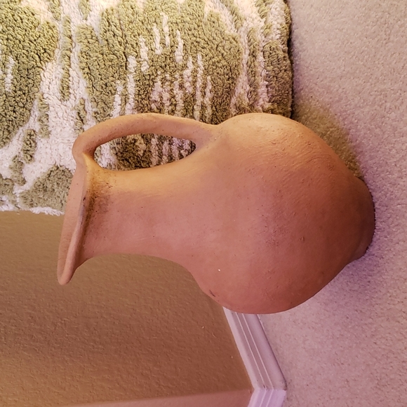 Vintage Clay Water Pitcher - Picture 2 of 9